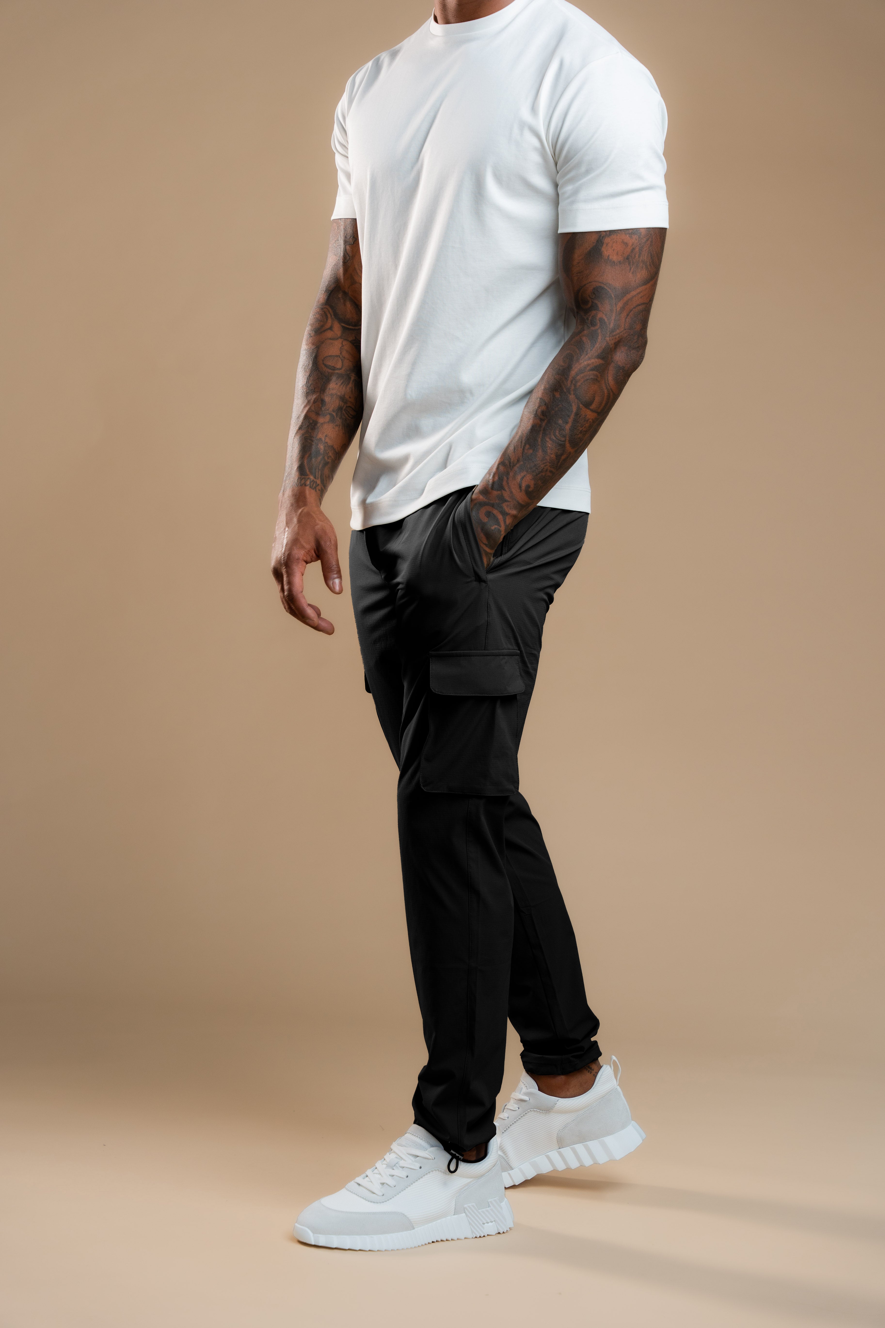 Cargo Tech Pants - Black