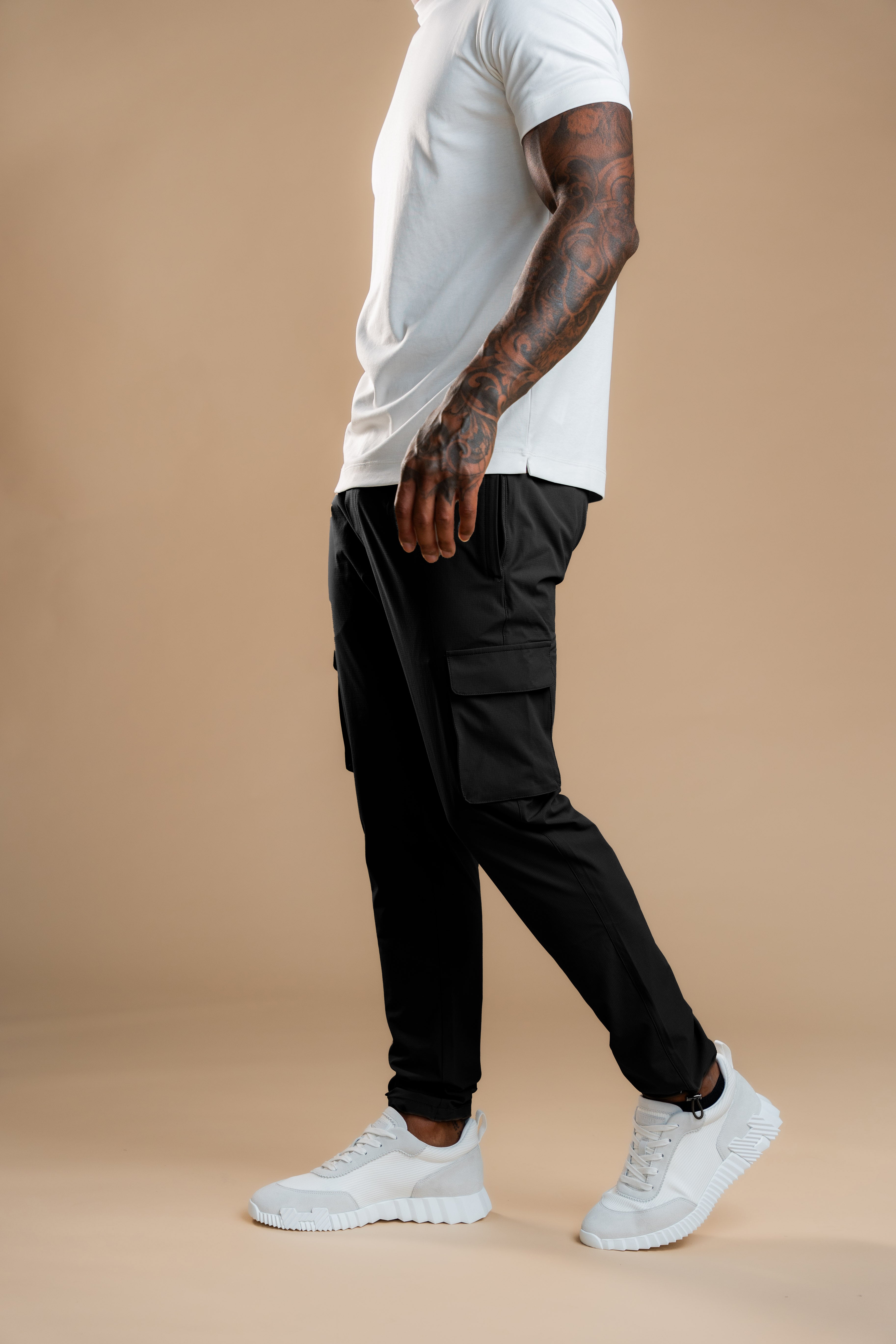 Cargo Tech Pants - Black