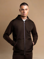Hybrid Flow Windbreaker - Brown