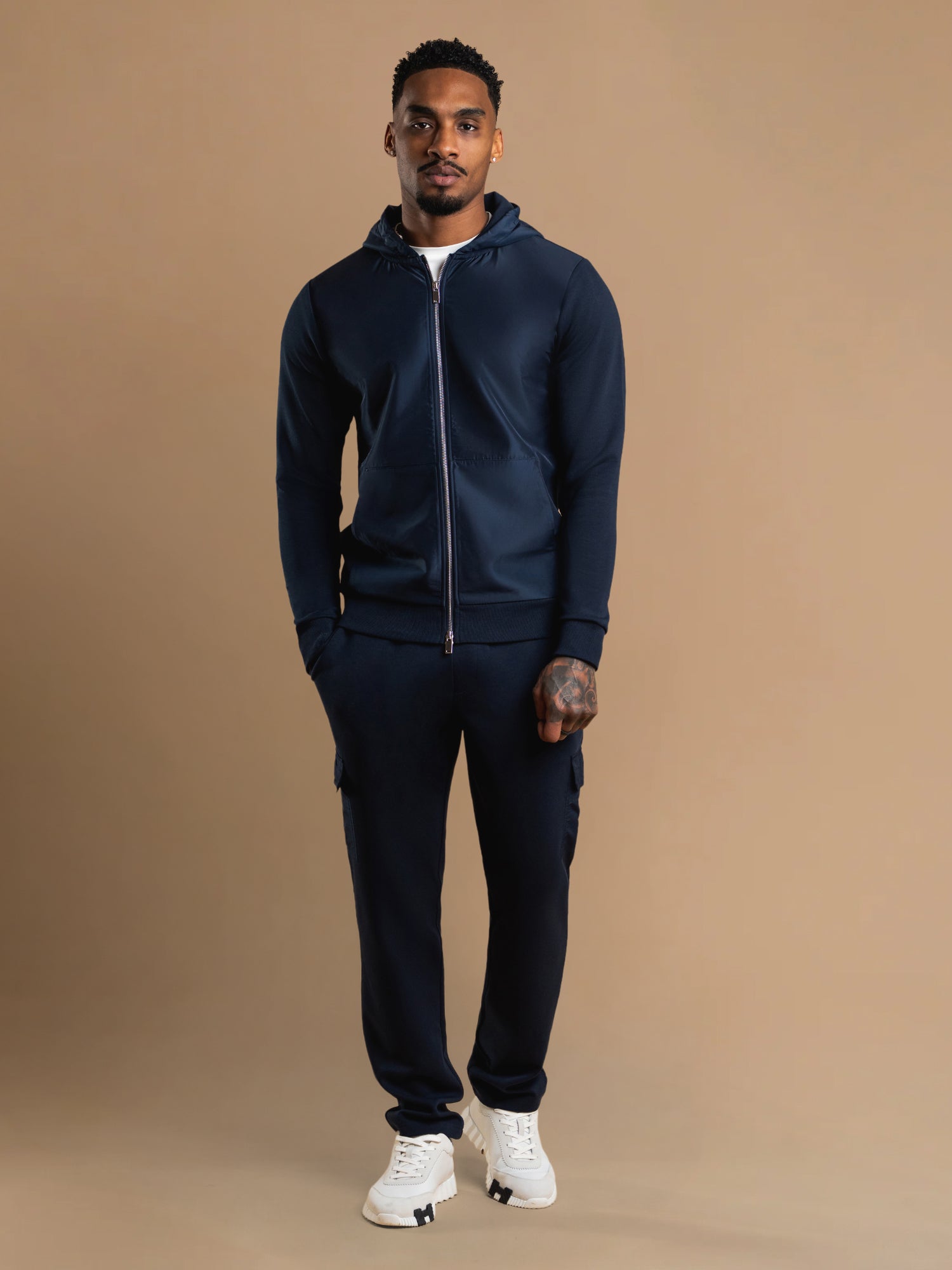 Hybrid Flow Windbreaker - Navy