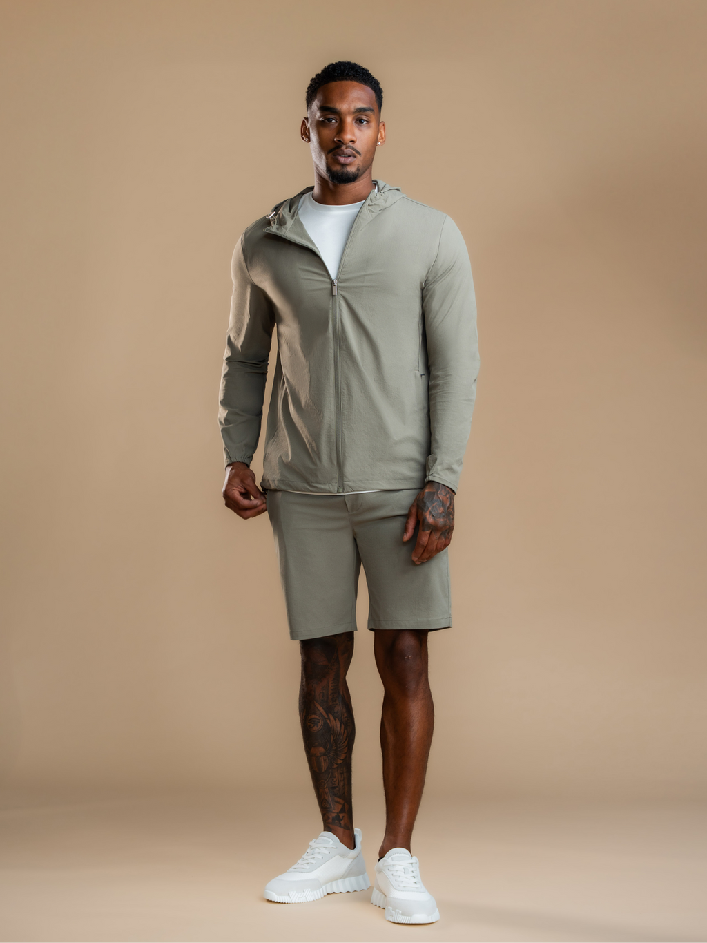 Tech Windbreaker Set - Olive