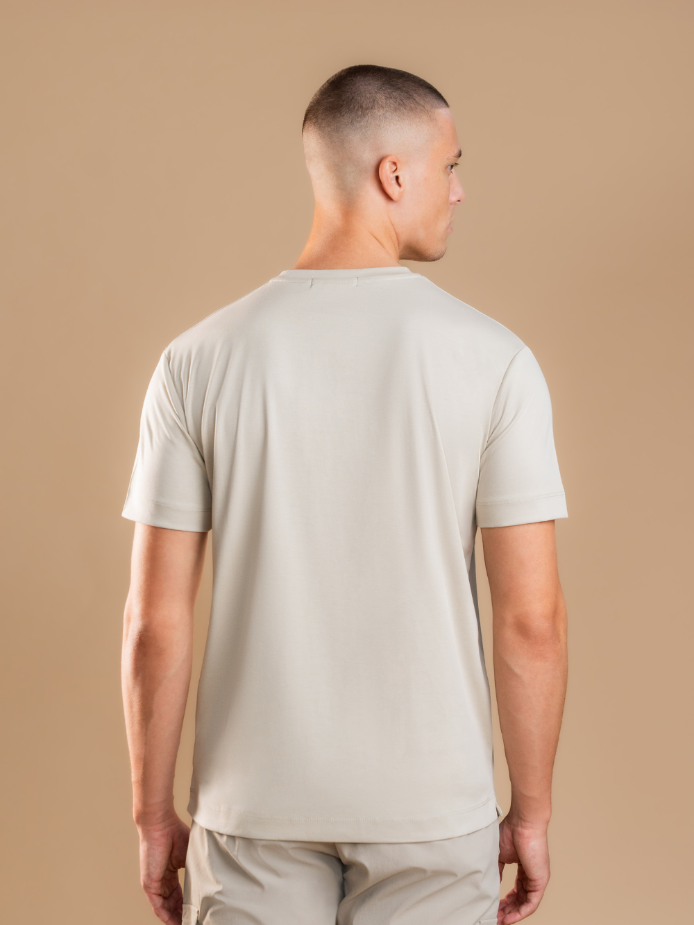 Essential Tailored T-Shirt - Beige