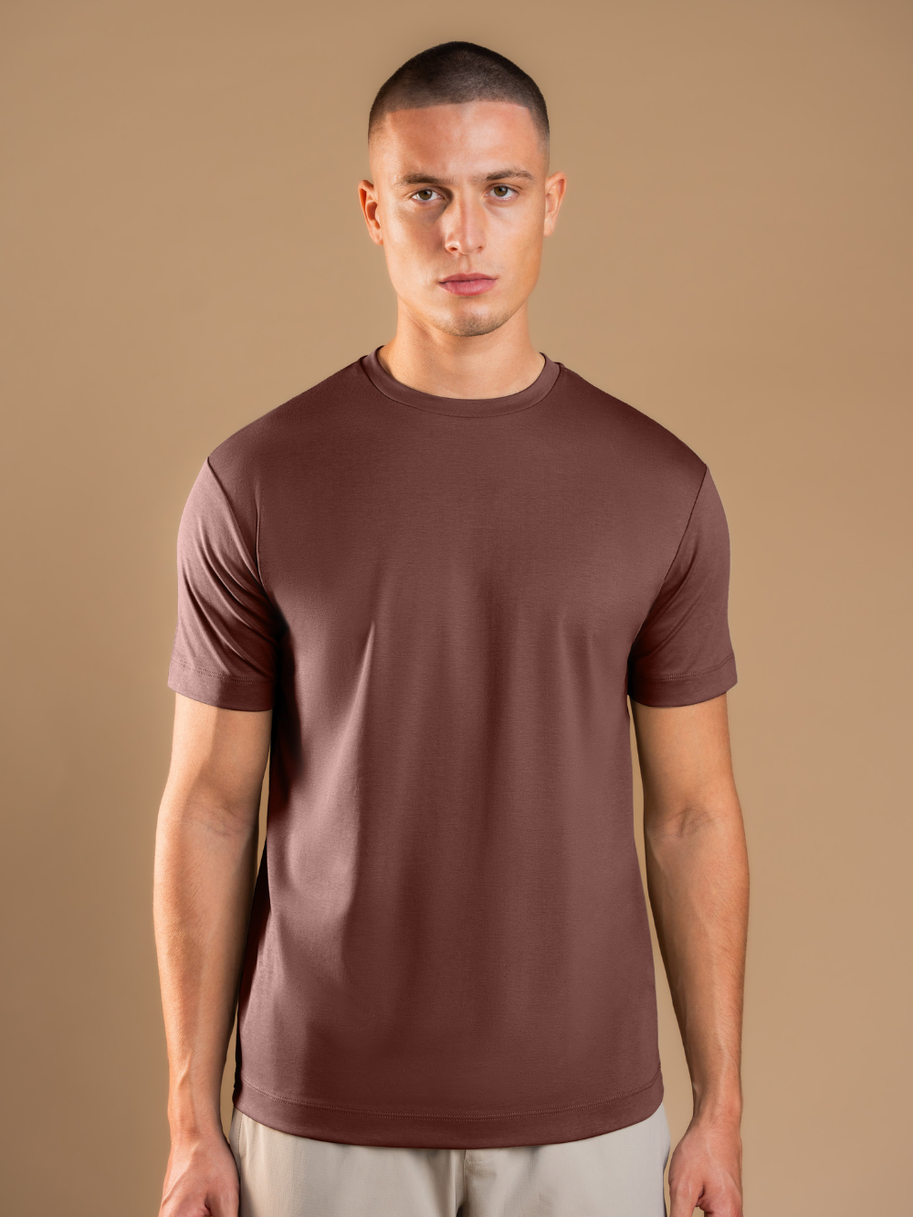 Essential Tailored T-Shirt - Maroon