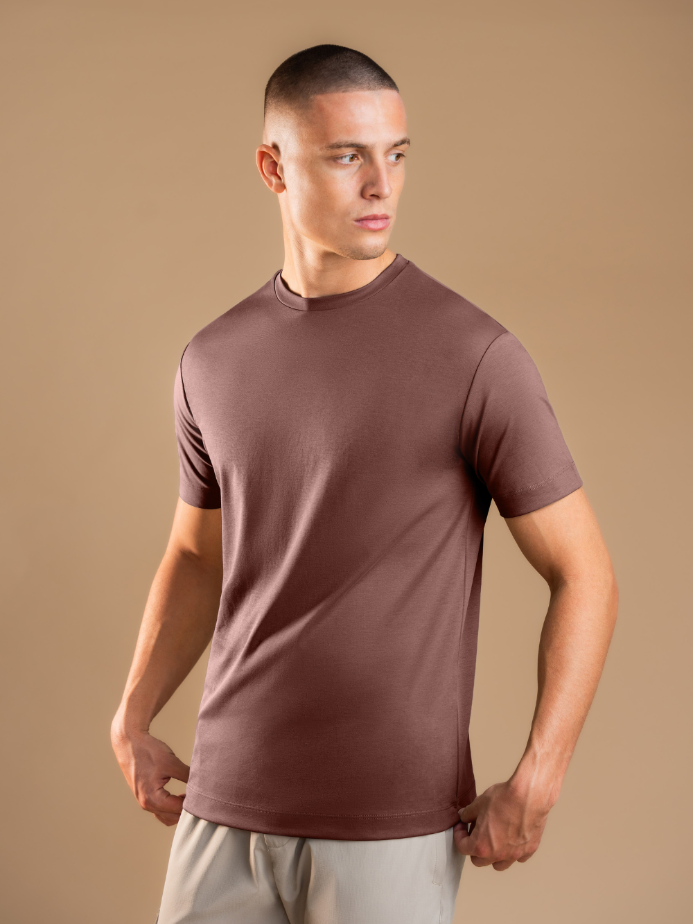 Essential Tailored T-Shirt - Maroon
