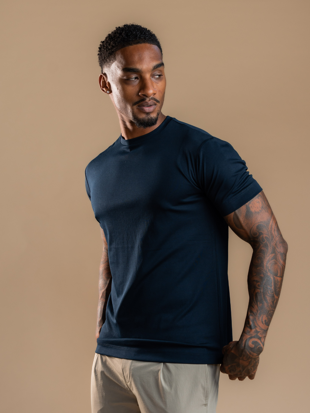 Essential Tailored T-Shirt - Navy
