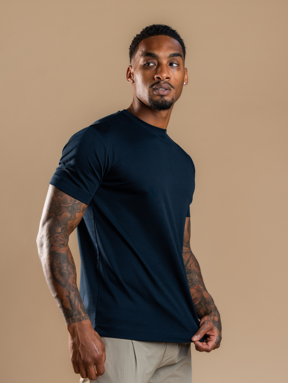 Essential Tailored T-Shirt - Navy