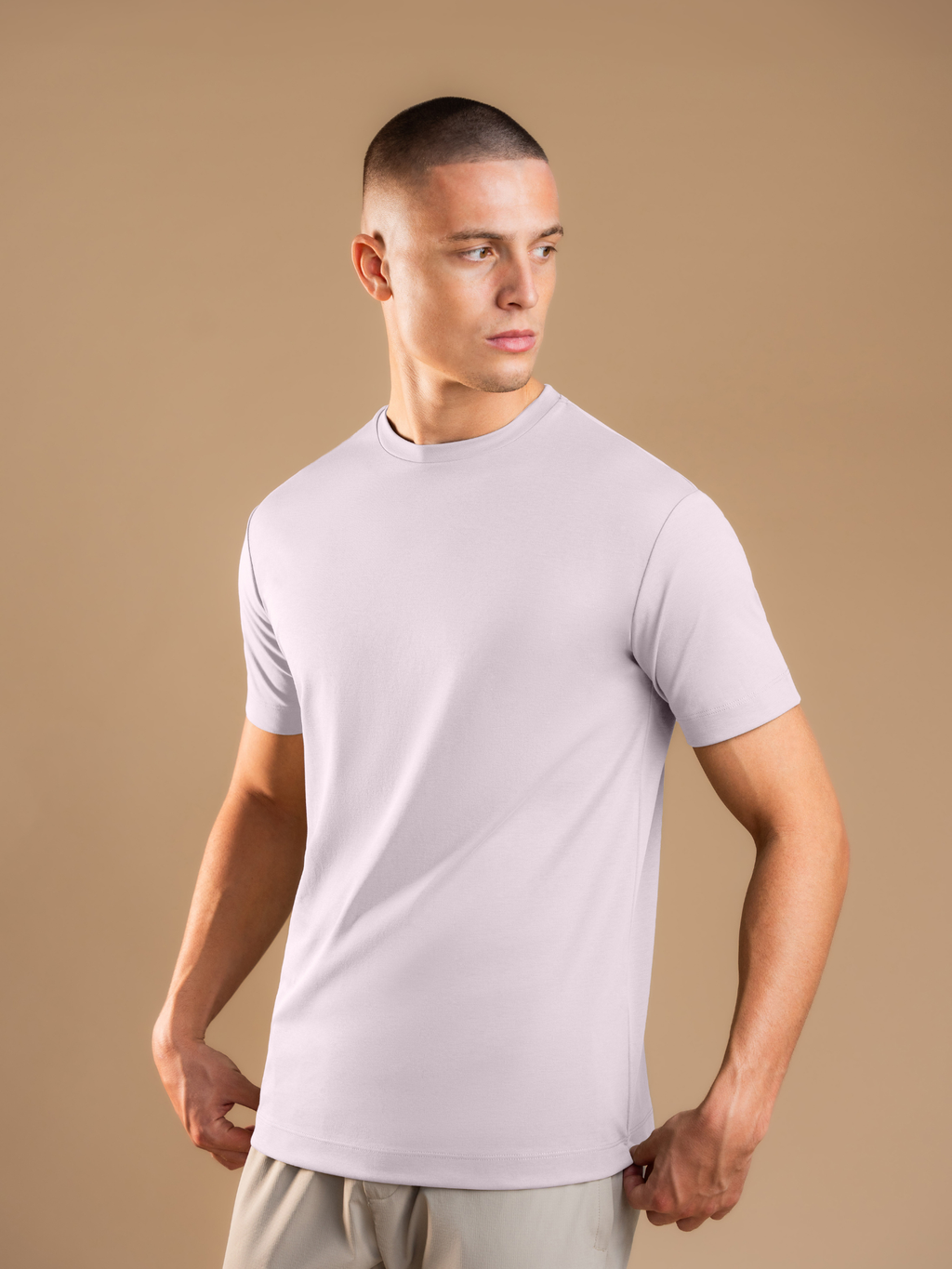 Essential Tailored T-Shirt – Ash Rose