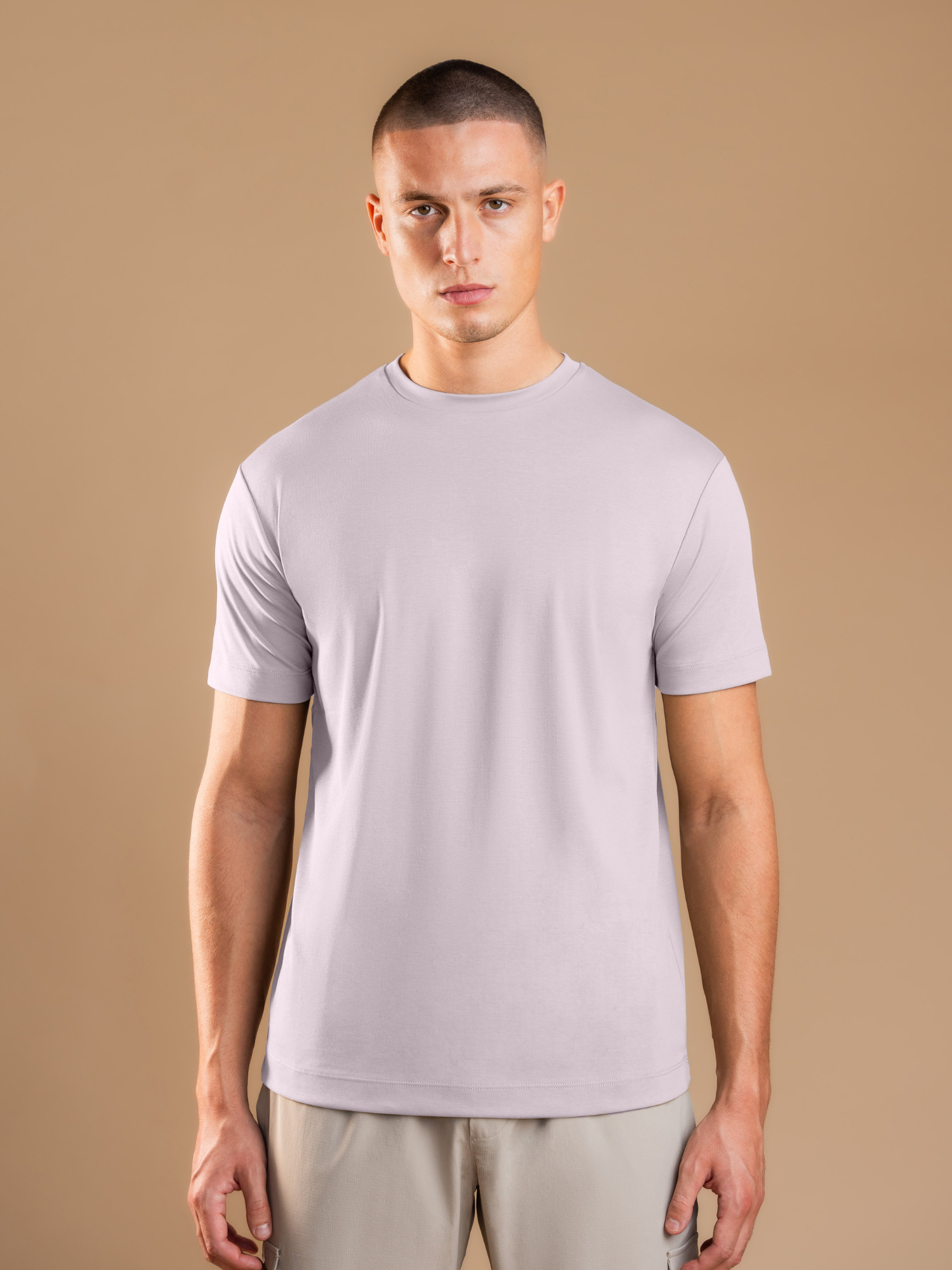 Essential Tailored T-Shirt – Ash Rose