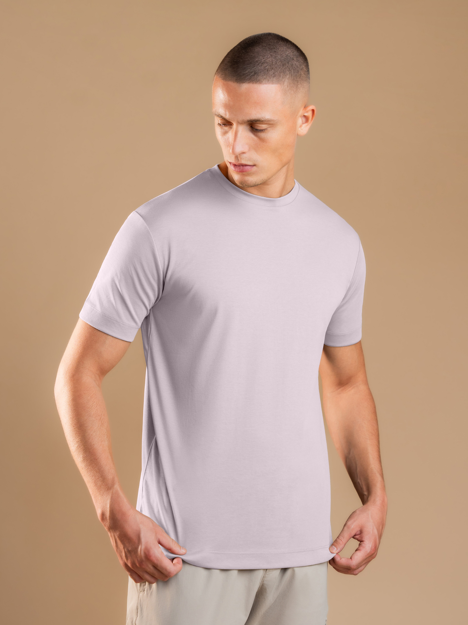 Essential Tailored T-Shirt – Ash Rose