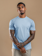 Essential Tailored T-Shirt- Light Blue