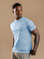 Essential Tailored T-Shirt- Light Blue